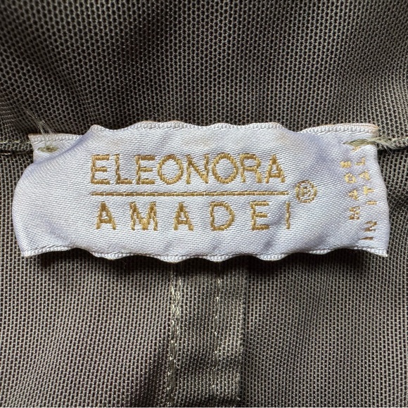 Vintage Elenora Amadei Sheer Olive Green Blazer Size MD - Picture 9 of 13